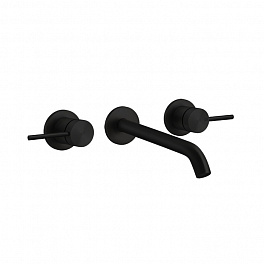 GESSI 316 Встраиваемый смеситель с изливом 200-180мм (внешние части), цвет:Black XL