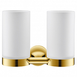 Duravit Starck T Два стакана для зубных щеток настенные, цвет: Gold Polished