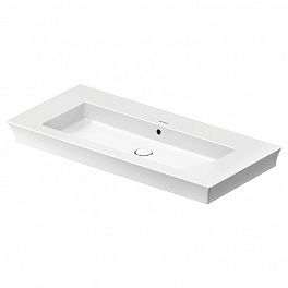 Duravit White Tulip Раковина накладная 1050х490 мм,с переливом, без отв. под смеситель, с WonderGliss, цвет: белый