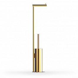 Decor Walther BAR SBK Стойка WC (ерш и держатель т/б) , цвет блестящее золото 24 карата