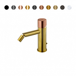 NOKEN ROUND CUSTOM Смеситель для биде, 5 л/мин, с ДК, брашированное золото/colors.
