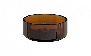 NOKEN SWAN Раковина накладная ?40хH15 см, БЕЗ ДК, полимер AMBER COPPER